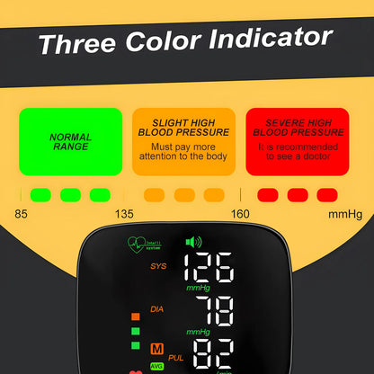 Digital Touch LCD Screen Chargeable Voice Wrist Blood Pressure Monitor Digital Automatic BP Tonometer Heart Rate Sphygmomanomete