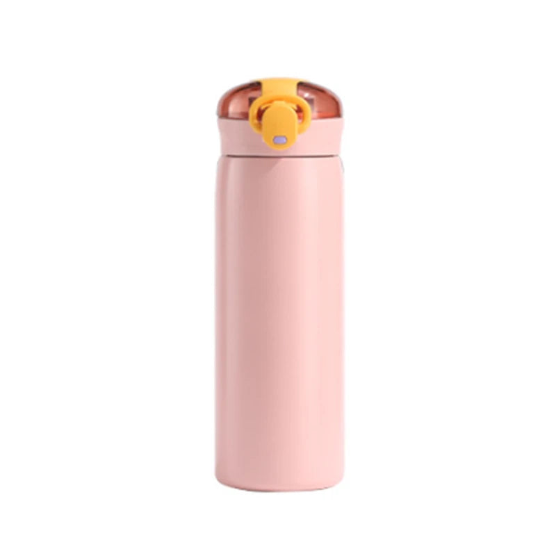Stainless Steel Insulated Cup Double-Wall Vacuum Cup 320/460ML Leak-Proof Thermal Water Bottle With Straw For Home Outdoor Sport