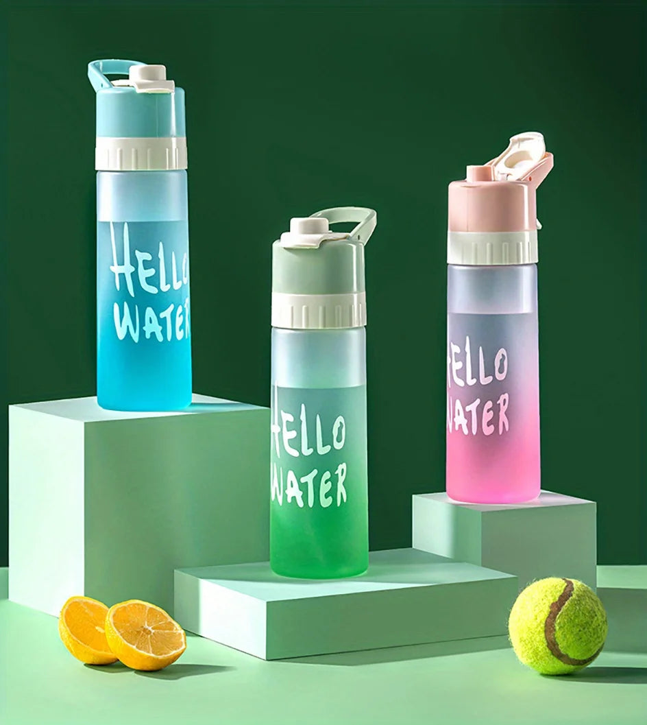 Large Capacity Spray Fog Water Bottle with Spray Mist Lightweight Portable Water Cooler Cool Down System Outdoor Activities