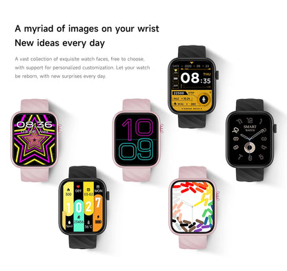Smartwatch 1,83 cala dla mężczyzn i kobiet, dotykowy ekran, sportowy zegarek fitness, połączenia Bluetooth, cyfrowy smartwatch, wodoodporność IP68
