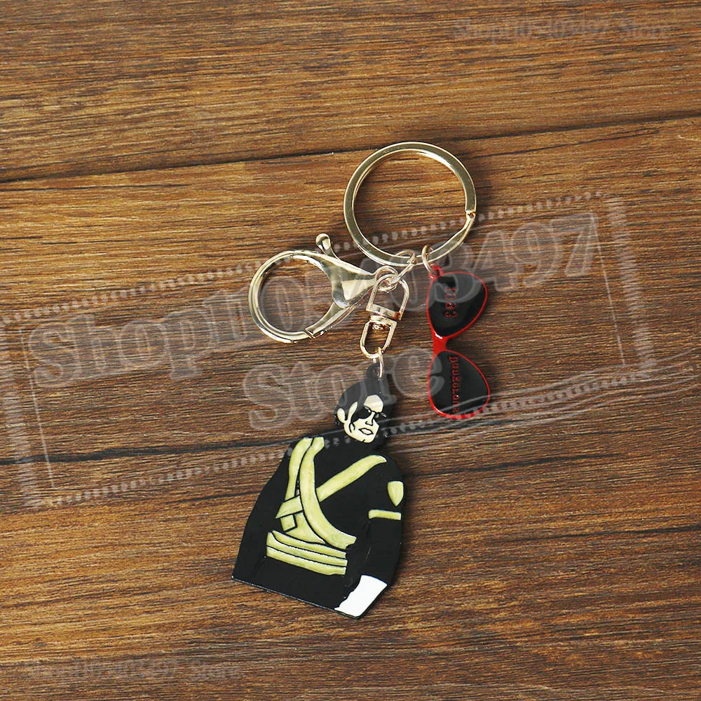 2026 Michael Jackson "King of Pop" Keychain, MJ Moonwalk Figure Keyring with Fedora Hat Pendant, Music Fan Collectible Gift