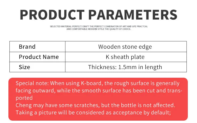 KYDEX Sheet Thermoform for Knife Sheath Holster Making Airsoft Armor Keel Guards 1Pcs