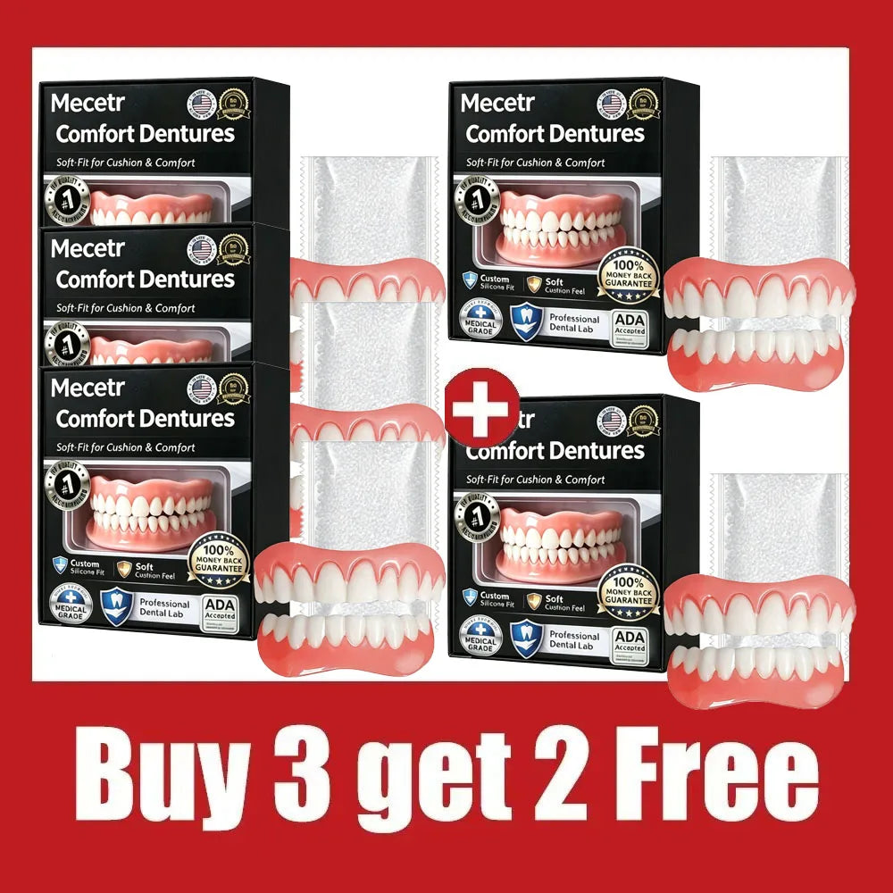Adult Adjustable Dentures Teeth Set Fake Teeth Portable Wholesale full mouth denture sample models and elderly full mouth