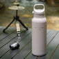 JUSTINLAU 600ML Insulated Bottle with Pop-up Lid Stainless Steel Keep Hot＆Cold Thermal Mug Outdoor Sports/Travel Water Cups