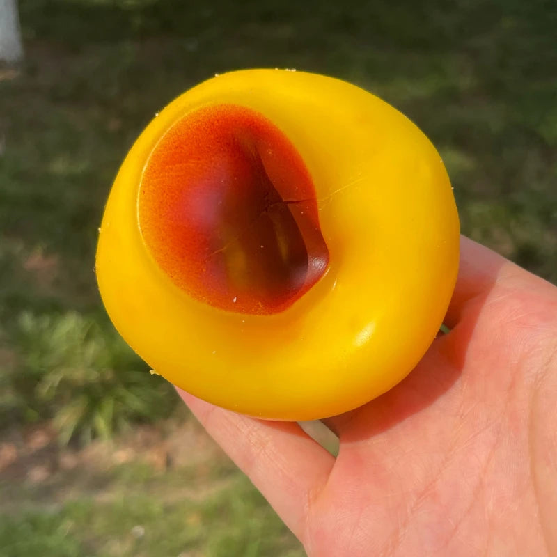 Crunchy Squishy Caramel Pudding Stress Ball Fidget Toys Food-shaped Pudding ASMR Sensory Stress Relief Toys for Adults Gift
