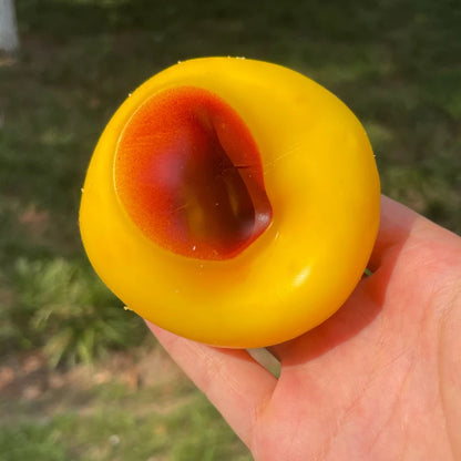 Crunchy Squishy Caramel Pudding Stress Ball Fidget Toys Food-shaped Pudding ASMR Sensory Stress Relief Toys for Adults Gift