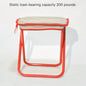 Portable Folding Stool with Handle, Outdoor Camping Fishing Stool, Zipper Stool for Outdoor