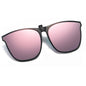 Polarized Clip On Sunglasses Men Car Driver Goggles Night Vision Glasses Anti Glare Vintage Square Glasses