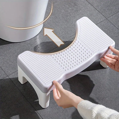 Bathroom Toilet Stool Thickened Squatting Potty Stool Footrest for Adults Kids Pregnant Women Home Toilet Aid Foot Step Stool