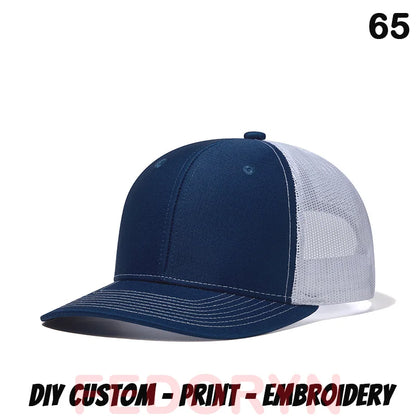 Fedoryn Custom Embroidery Baseball Cap for Men and Women DIY Design Mesh Cap LOGO Print Hat Quality Truck Hat Wholesale Unisex