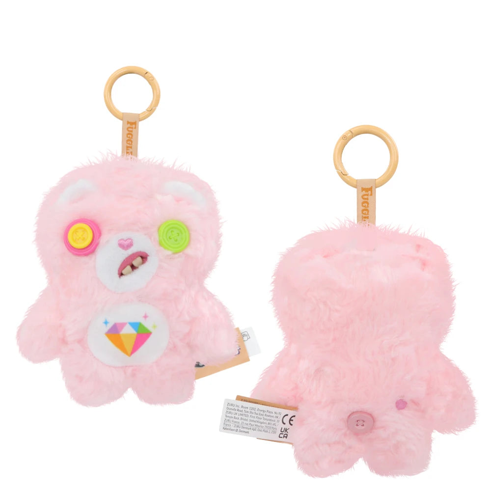 Original Fuggler Care-Bears Series Cute Ugly Teeth Monster Trendy Toys Plush Pendant Funny Trendy Dolls Keychain Gifts Bagged