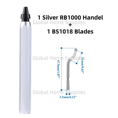 Deburring Tool Kit RB1000 Handle with BS1018 Blades Burring Blade Burring Pen For Pipe Copper Burrs Removal Trimming Tool