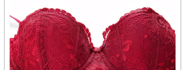 French Lace Half-Cup Bra Ultra-Thin Compact Small Bras  Kawaii Lingerie Sexy Push Up Japanese Style Minimalist Design for Women