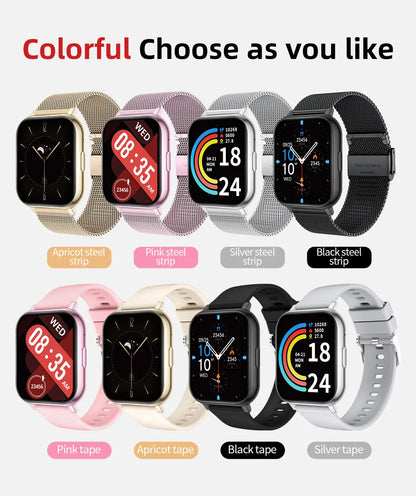 LIGE Fashion Smart Watch Women Bluetooth Call Women‘s Health Monitor Heart Rate Blood Oxygen Sports Fitness Smartwatch For Men