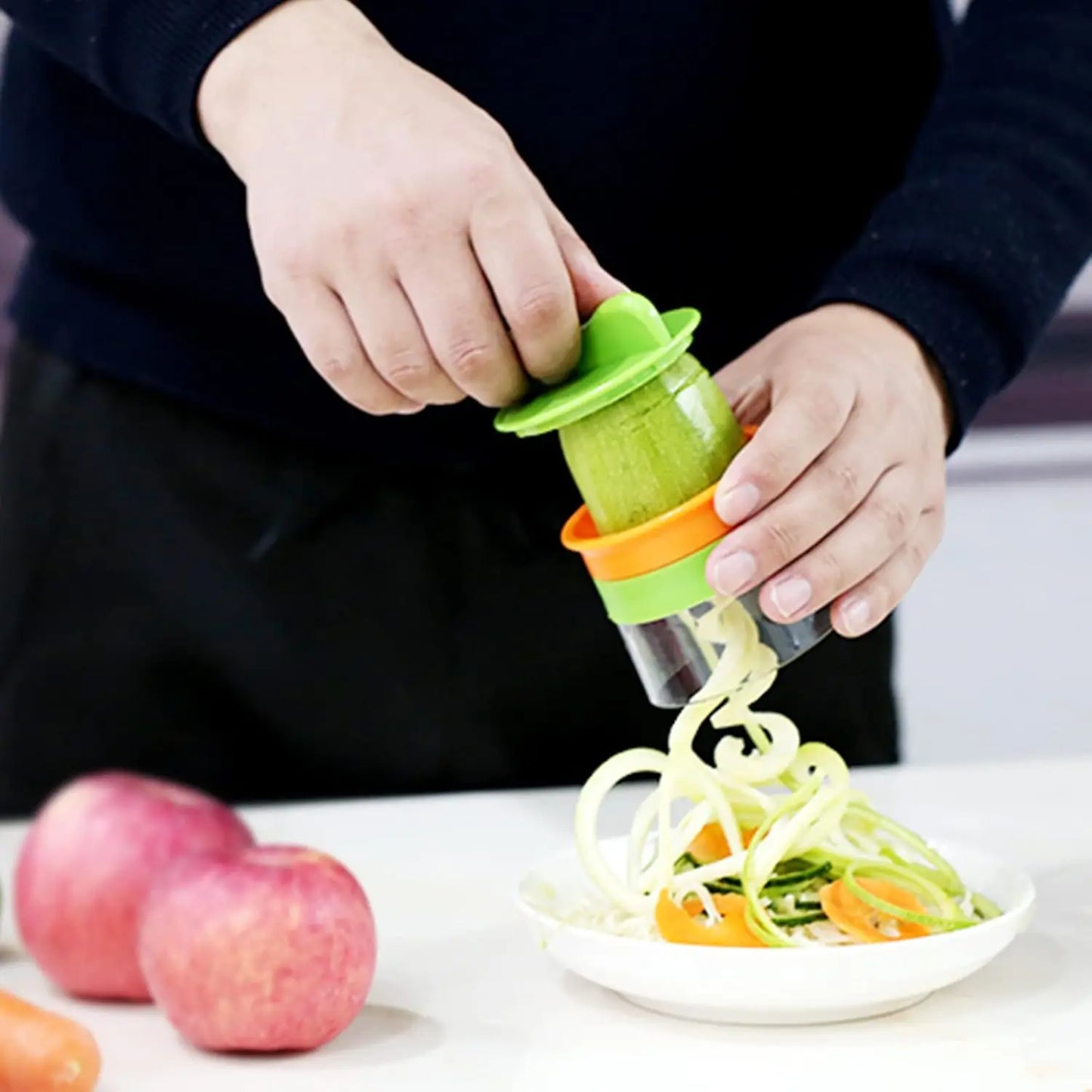 Handheld Vegetable Fruit Tool Multifunction Spiral  Shredder Manual Radish Cucumber Rotating Grater Kitchen Accessorie Tool