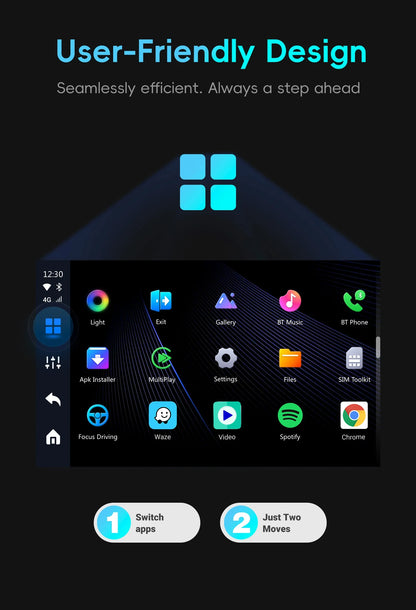 OTTOCAST P3 OttoAibox CarPlay AI Box Wireless Android Auto Smart TV Box Car Accessories for Benz Audi Kia Hyundai VW Toyota 2024