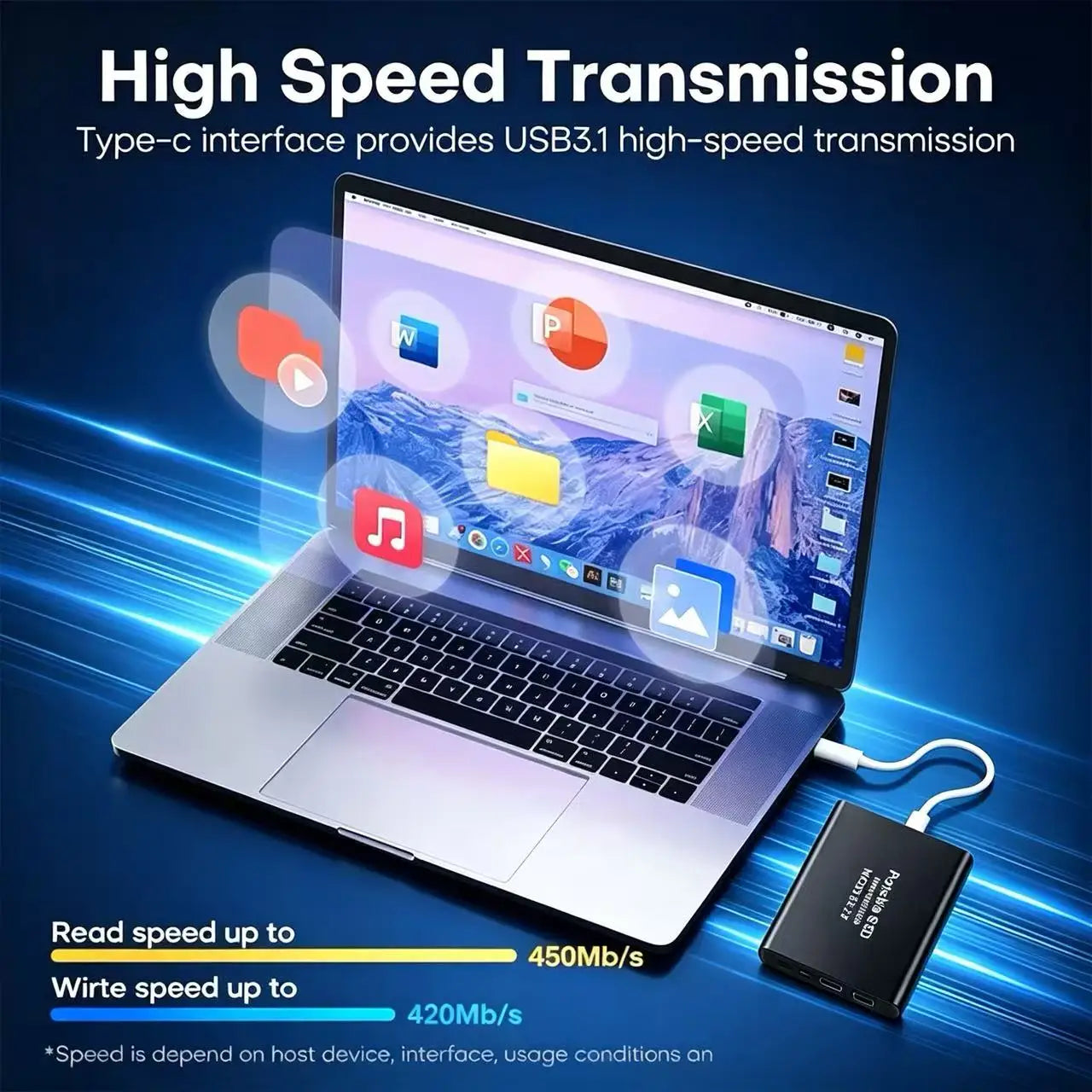Przenośny dysk SSD (1TB), szybki zewnętrzny dysk twardy (2TB/4TB), dysk twardy USB 3.2, dysk półprzewodnikowy o dużej pojemności 16TB