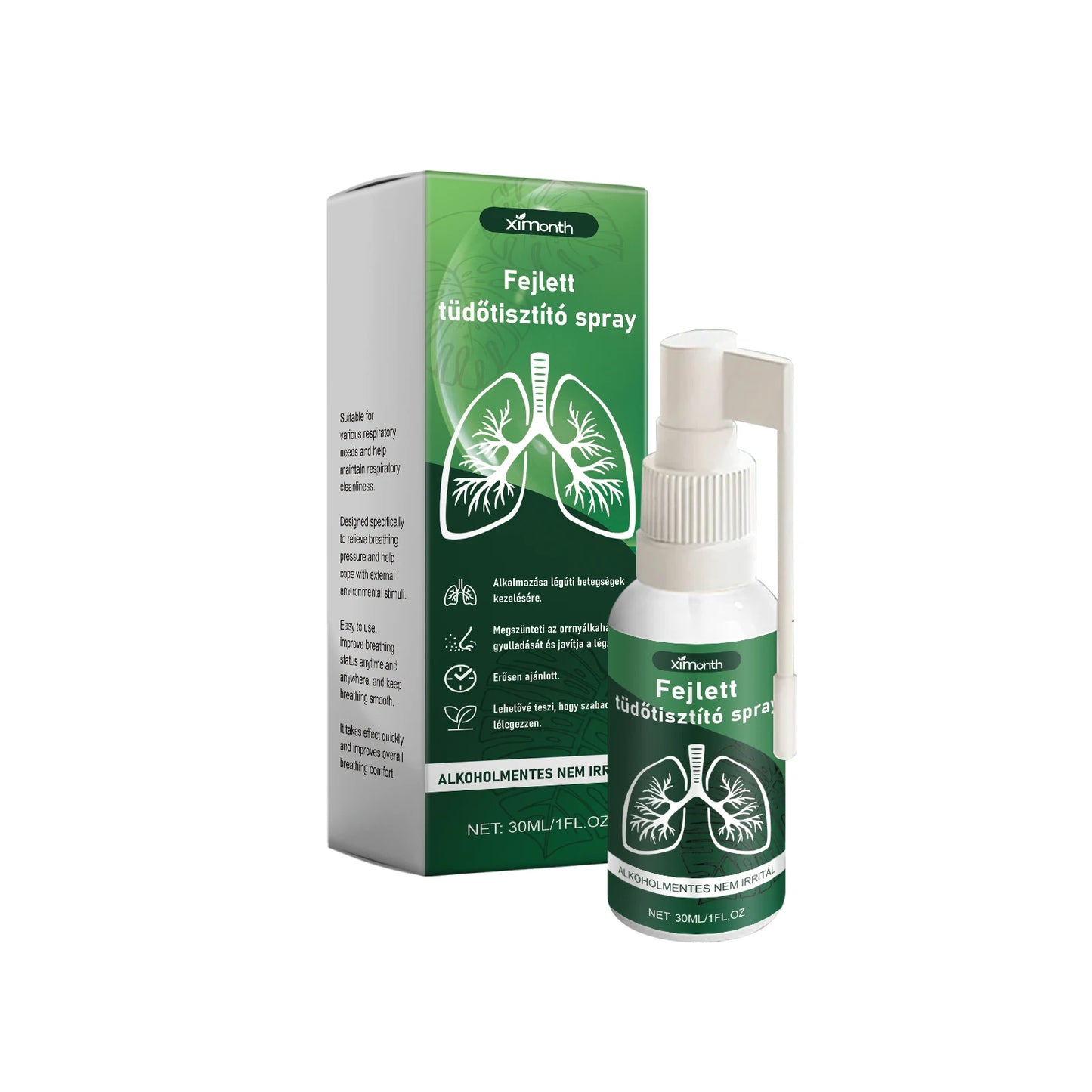 New Herbal Lung Cleanse Mist – Powerful Lung Support, Cleanse & Breathe – Herbal Mist Health Care Herbal Lung Cleanse Spray 30ml