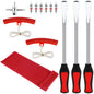 13 Pcs Motorcycle Tyre Repair Tool Spoons Set Rust-proof Motorbike Tire Changing Spoons Lever for Removing Small Mechanical Tyre