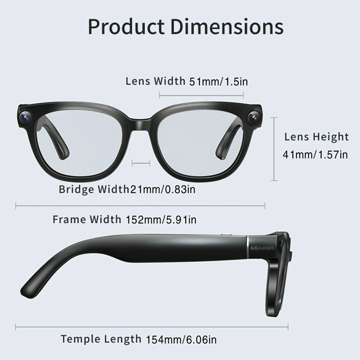 2026 AI Smart Glasses with 8MP Camera Video Recording Many Languages Translation Sunglasses Bluetooth Call Music Play Men Women