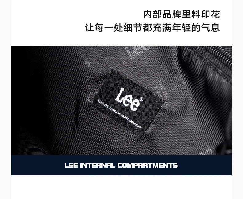 LEE Fashion Waterproof Large Crossbody Shoulder Bag Women Male Flip Laptop Messenger Bag Teenagers College Satchel School Bag