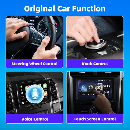 EKIY 2in1 Wired To Wireless CarPlay Dongle Android Auto Adapter Car Intelligent Systems AI Smart Box For Car With Wired CarPlay
