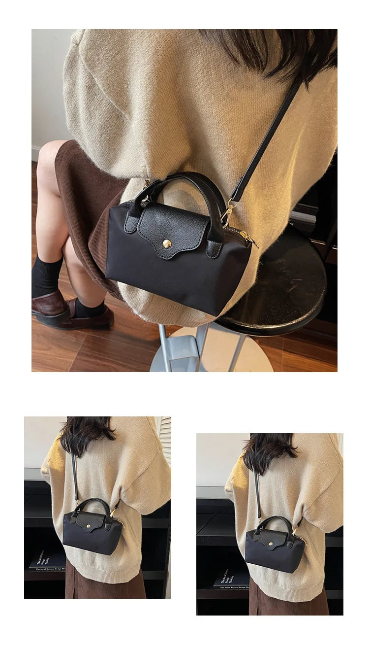 Retro Casual Fashion Ladies Shoulder Bag Stylish Trendy Crossbody Bag Quality Small Square Bag Urban Minimalist Style Polyest...
