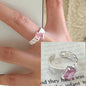 PANJBJ 925 Sterling Silver Lotus Ring For Women Retro TextureJewelry Irregular Creativity Adjustable Jewelry Party Gift Dropship