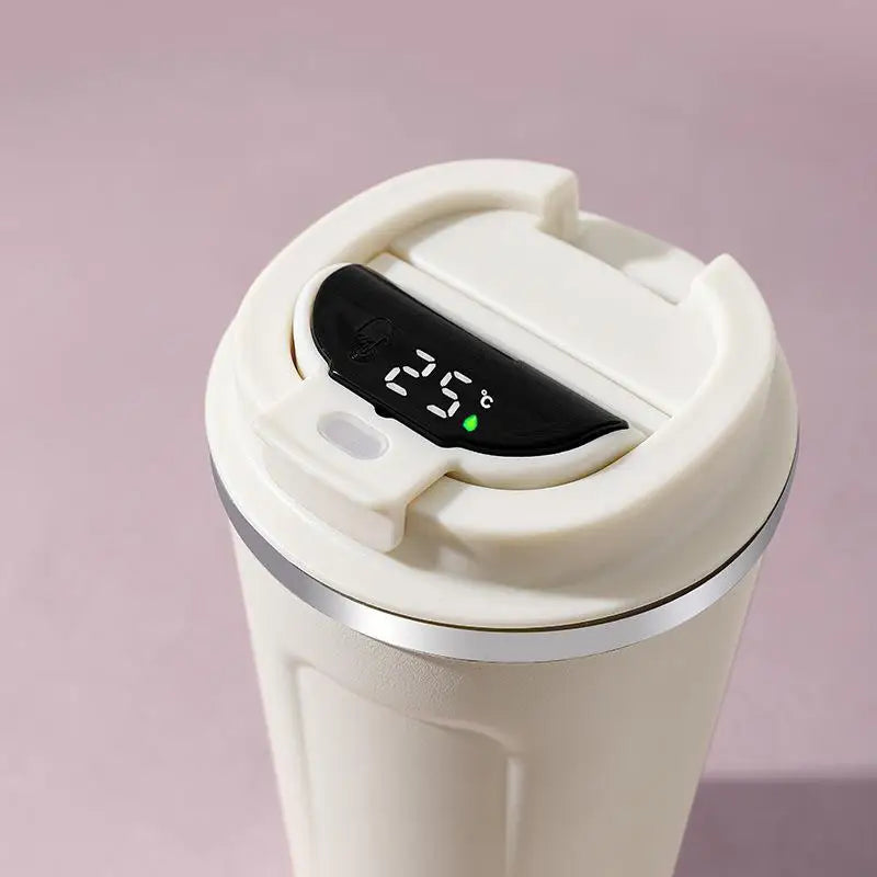 510ML Intelligent LED Temperature Display Stainless Steel Coffee Cup Temperature Measure Insulation Outdoor Car Portable Cup