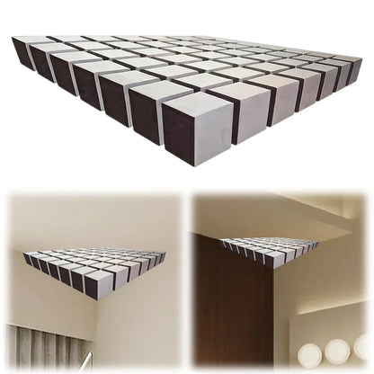 Impossible Corners Wall Art That Reshapes Reality Illusionary Optical Illusion Wall Art Sticker Abstract Modern Home Decoration