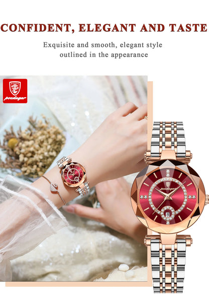 POEDAGAR High Quality Exquisite Wristwatch For Woman Waterproof Stainless Steel Date Quartz Ladies Watch Elegant Women's Watches