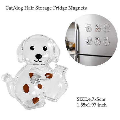 Cat Shaped Pet Hair Keepsake Keychain Charm Resin Dog Shaped Memorial Pendant Handmade DIY Pet Souvenir Keychain for Pet Lovers