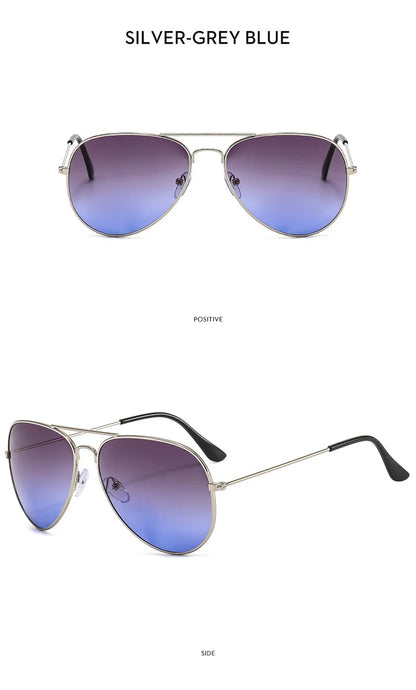 New Double Bridge Sunglasse for Woman Men Alloy Frame 2026 Gradient Lens Sun Glasses Female Oculos Male Outdoor Fashion Eyewear