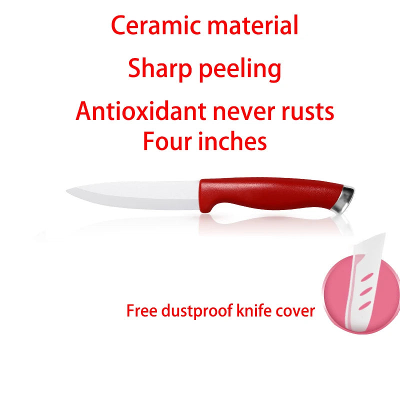 Ceramic Knife 4 5 6 Inch Knives Kitchen Set White Blade Chef Utility Paring Vegetable Slicing Ceramic Knives Kitchen Accessories