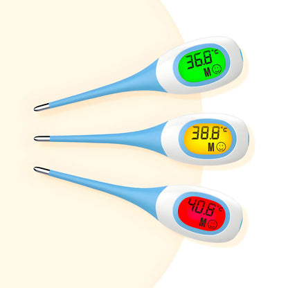 Baby Thermometers Pulse Oximeter Finger Digital Thermometer Accurate Oral Armpit Temperature Reading Fever Alert Termometer ﻿