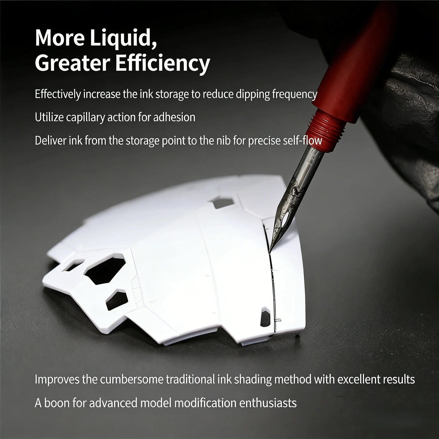 DSPIAE aluminum alloy seepage pen AT-PL Gundam model tool coloring seepage liquid pen stainless steel nib