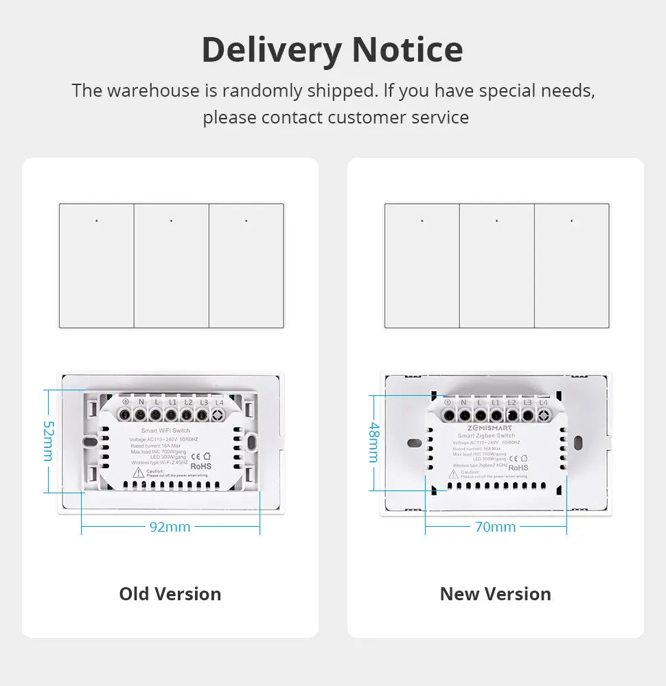 Zemismart Zigbee US Wall Light Switch Work with Tuya Samrt life APP No Neutral Interruptor Timer Alexa Google Home Voice Control