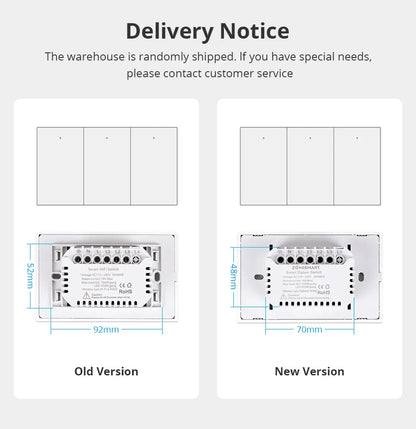 Zemismart Zigbee US AU Wall Light Switch No Neutral 1 2 3 Gangs Black Interruptor Work with Tuya Alexa Google Home Voice