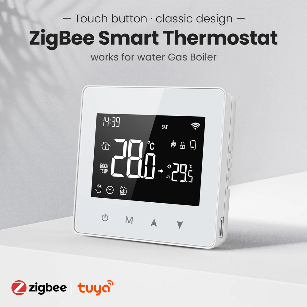 AVATTO WiFi/ZigBee Smart Thermostat Low Power Battery Water Gas Boiler Temperature Controller For Tuya Alexa Google Home Alice
