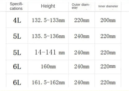Electric pressure cooker liner stainless steel 304 non-stick pan universal old-fashioned rice cooker lining