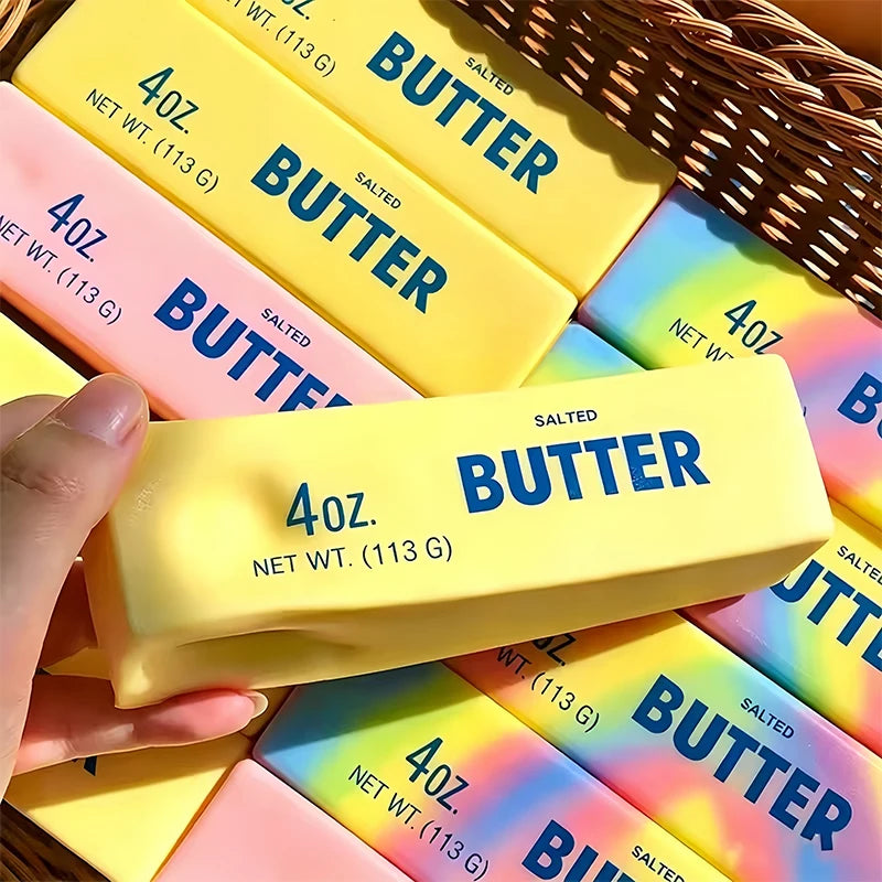 Butter Stick Squishy Squeeze Toy Soft Butter Stick Slow Rebound Stress Ball Fidget Toy Adult Sensory Stress Relief Fidget Toy