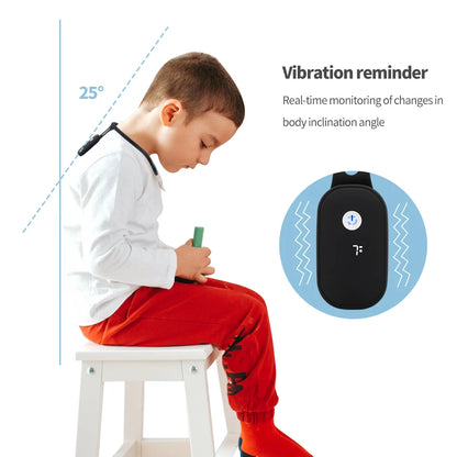 Smart Back Posture Corrector Humpback Vibration Reminder Turtle Neck Corrector for Adult & Child Shoulder Back Straighten