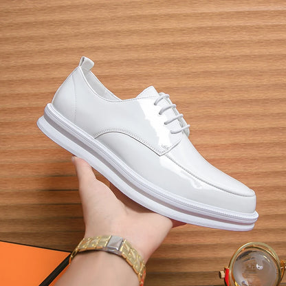 White Classic Office Men Shoes Wedding Men Formal Shoes Luxury Fashion Groom Wedding Shoes Men Oxford Shoes Dress Leather Shoes