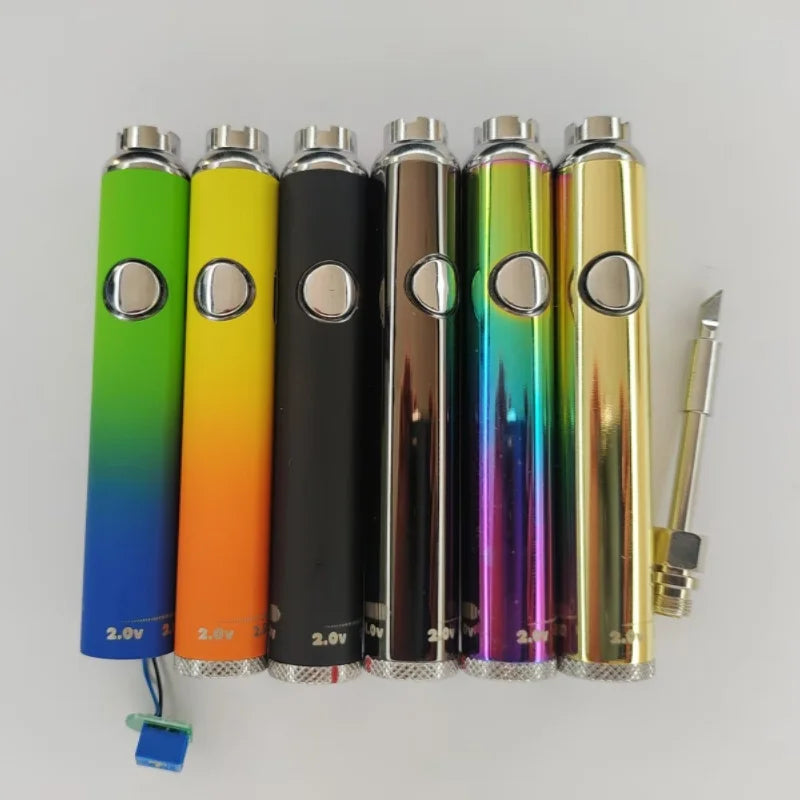 1pcs 510 Thread DIY Battery twist, Cookies Electric Soldering Iron, 14mm 500mah Thread Welding Heating Tool Pen