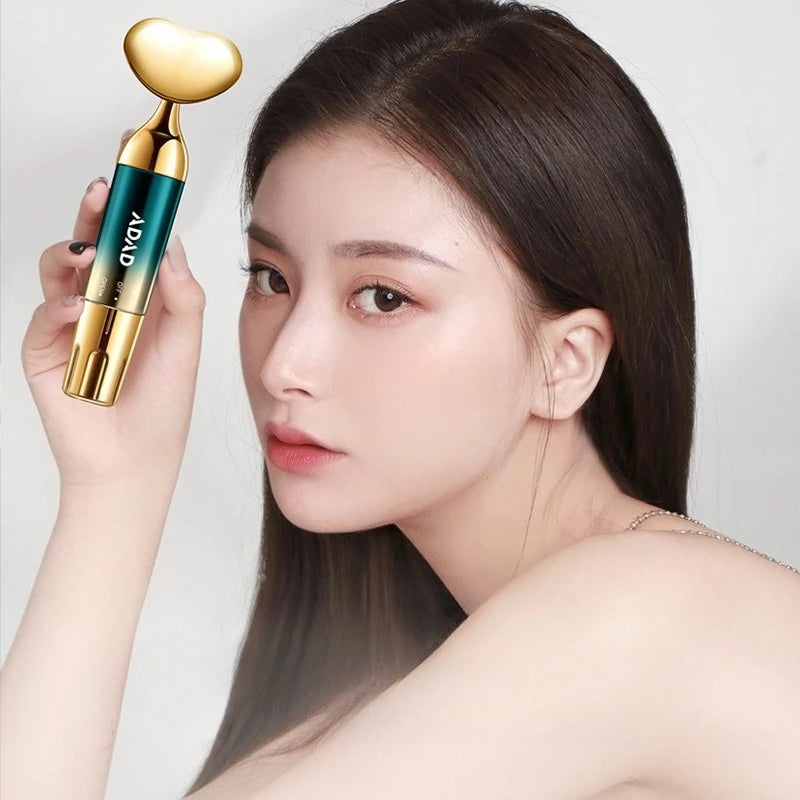 Electric Facial Beauty Devices Face Lifting Anti Wrinkle Facial Eye Massage with Face Cream Introducer Skin Rejuvenation Care