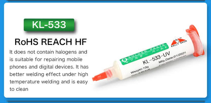 KELLYSHUN Soldering Flux for Welding SMD Desoldering Tin Soldering Paste, BGA Flux, No-Clean Soldering Oil