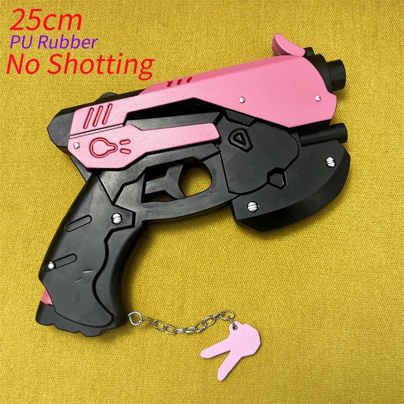 OW Gun Cosplay Angela Ziegler Mercy Angel Shock Gun Prop Weapons Model Safety PU Rubber Model Halloween No Shooting