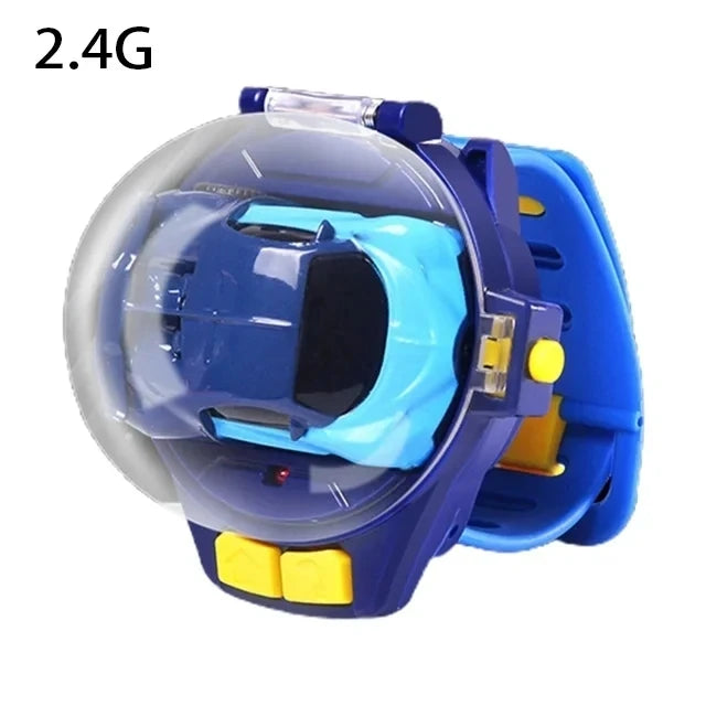 Children RC Car Mini Watch Toys With LED Lights 2.4GHz RC Car Toy Watch Rabbit Crab Racing Toys RC Car Girls Boys Birthday Gift