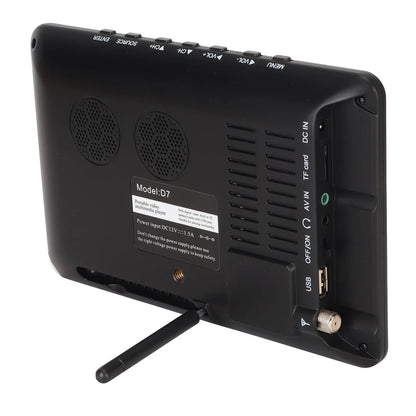 Portable LED Digital TV Portable Digital TV 7 Inch ATSC USB Storage Card TV Function Rechargeable 1080P LED Digital Television