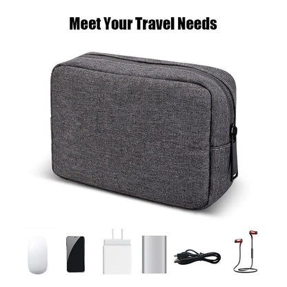 Digital Accessories Storage Bag Portable USB Cable Earphone Organizer Makeup Cover Travel Gadget Devices Pouch